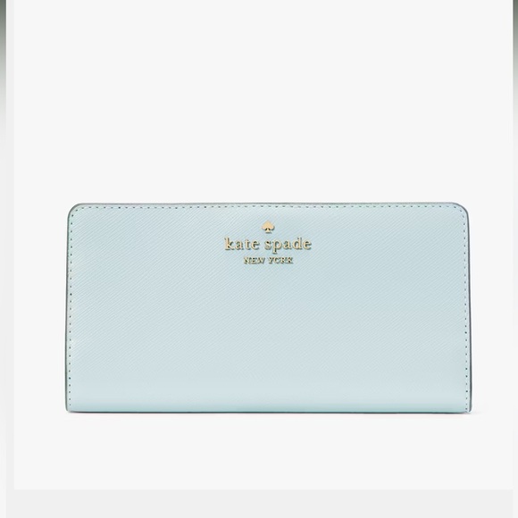kate spade Handbags - Kate Spade Madison Large Slim Bifold Wallet
Blue Glow 
NWT